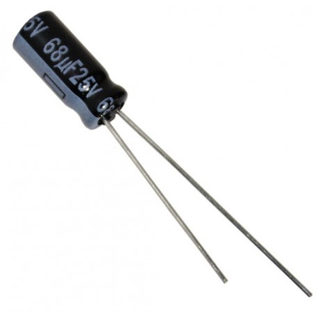 Capacitor Electrolítico 68uF 25V